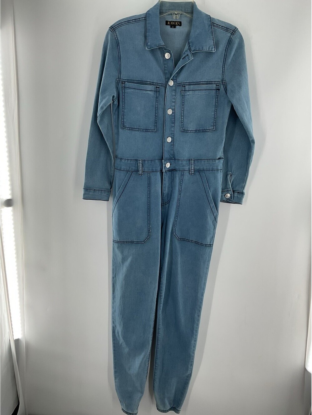Kroix Women’s Size Small Denim Jumpsuit Blue 140